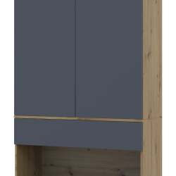 Entrance hall Split Oak Artisan / Graphite chipboard 94x39x200